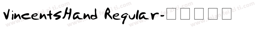 VincentsHand Regular字体转换